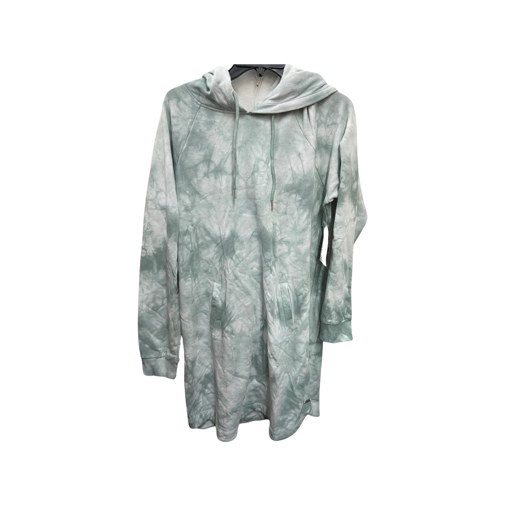 MNY New York Tie Dye Hoodie Dress - Green XL - Women's Dresses